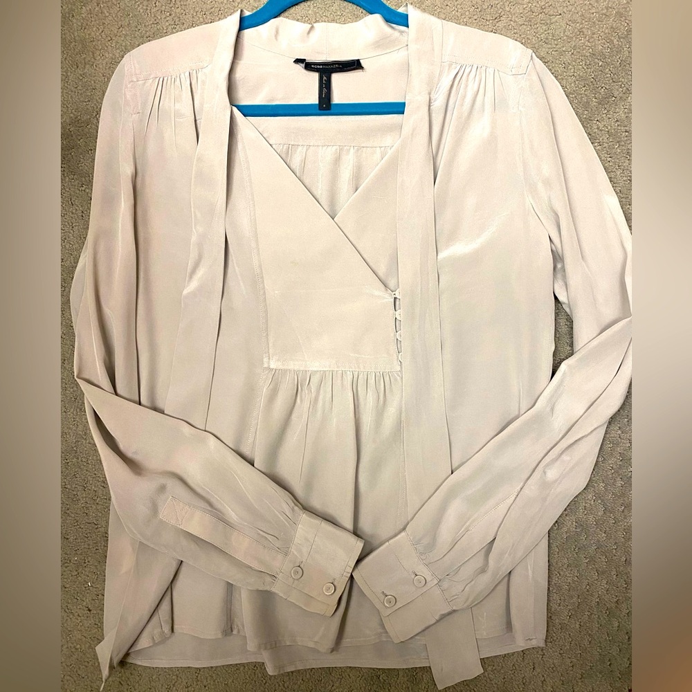 BCBG silk top